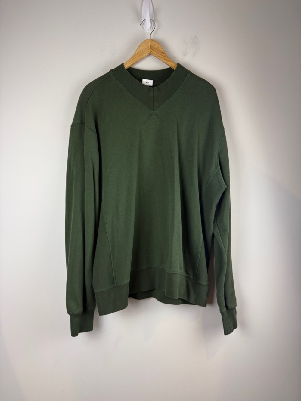 KOTN Men's Dark Olive Crewneck Sweater Size Large
